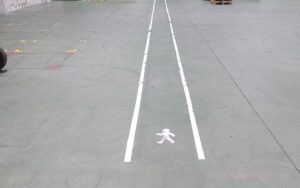 ラインだけの歩行帯