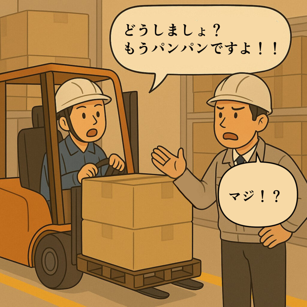 予定変更で荷物が入らない