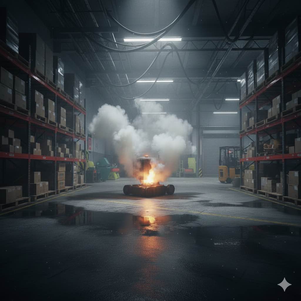 工場向けブログ 第5回 バッテリー火災という“最悪の環境変化”で、構内表示に「命を預ける」ための設計