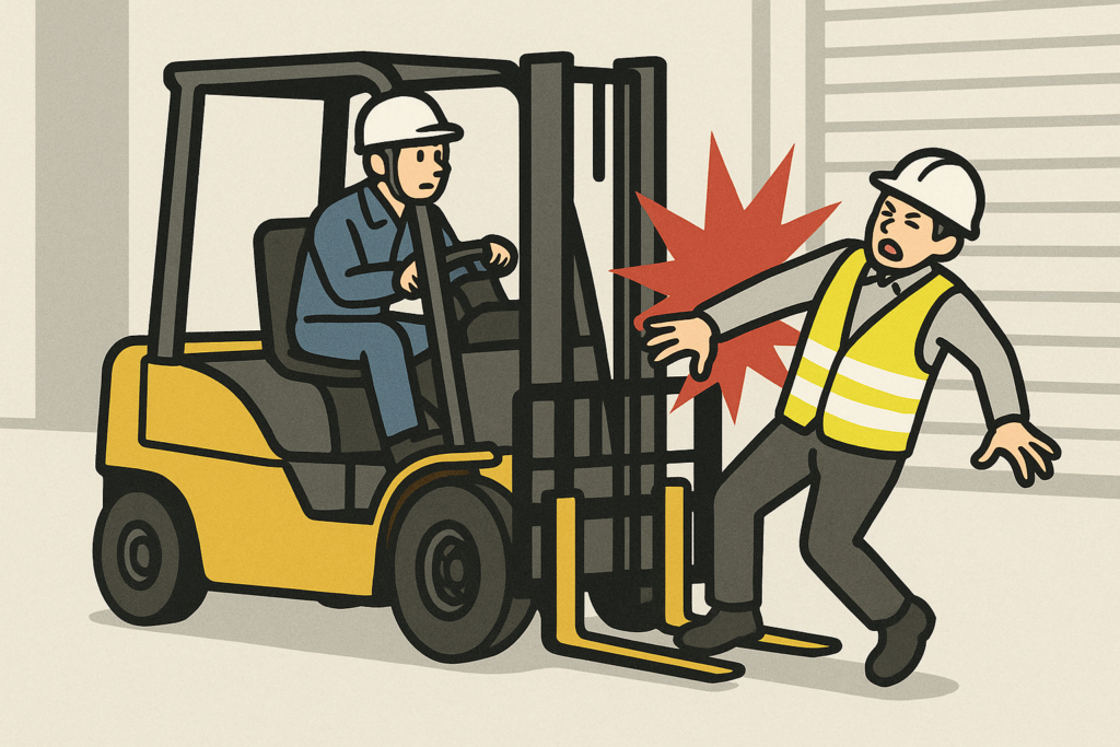 【物流ニュース短報】「動かないフォークリフト」を助けようとして…復旧作業こそ危ない(群馬・玉村町)