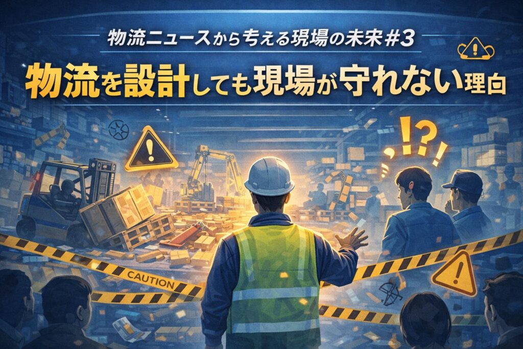 【物流ニュースから考える現場の未来 #3】物流を設計しても現場が守れない理由