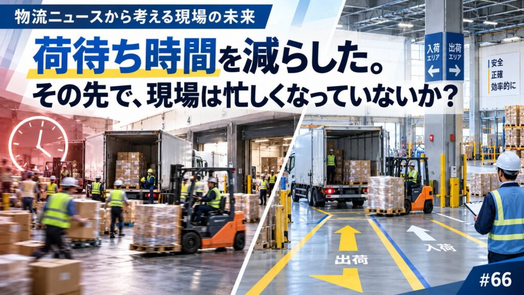 【物流ニュースから考える現場の未来】第66回 荷待ち時間を減らした。その先で、現場は忙しくなっていないか?物流効率化法が動き始めて半年〜2026年4月、物流効率化法が全面施行されました〜